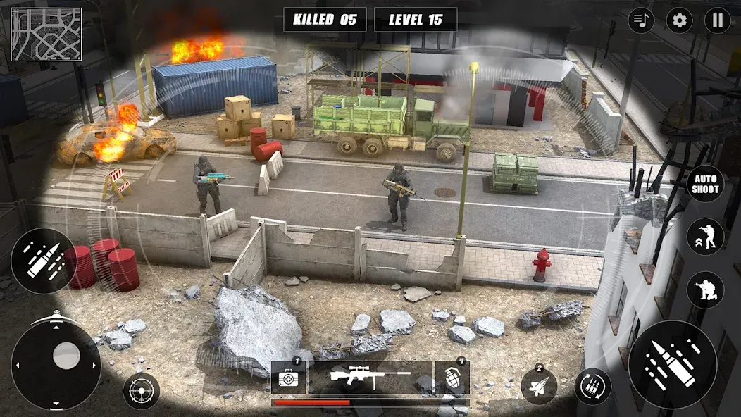 Code of Sniper 3D Gun Shooting [МОД: Бесконечные деньги, Монеты и Мега MOD] Screenshot 1