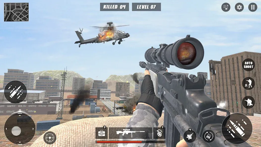 Code of Sniper 3D Gun Shooting [МОД: Бесконечные деньги, Монеты и Мега MOD] Screenshot 3