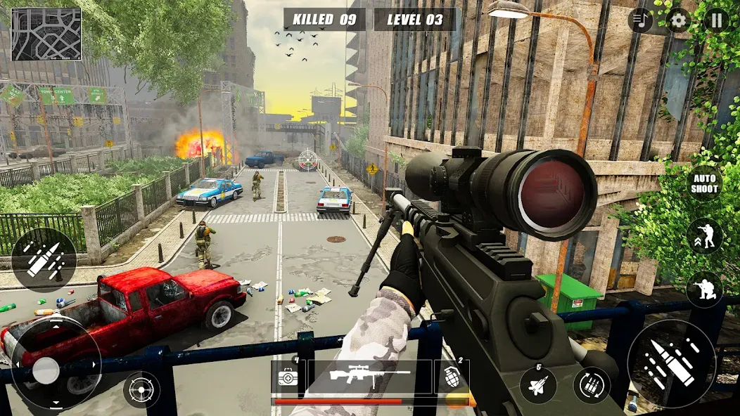 Code of Sniper 3D Gun Shooting [МОД: Бесконечные деньги, Монеты и Мега MOD] Screenshot 4