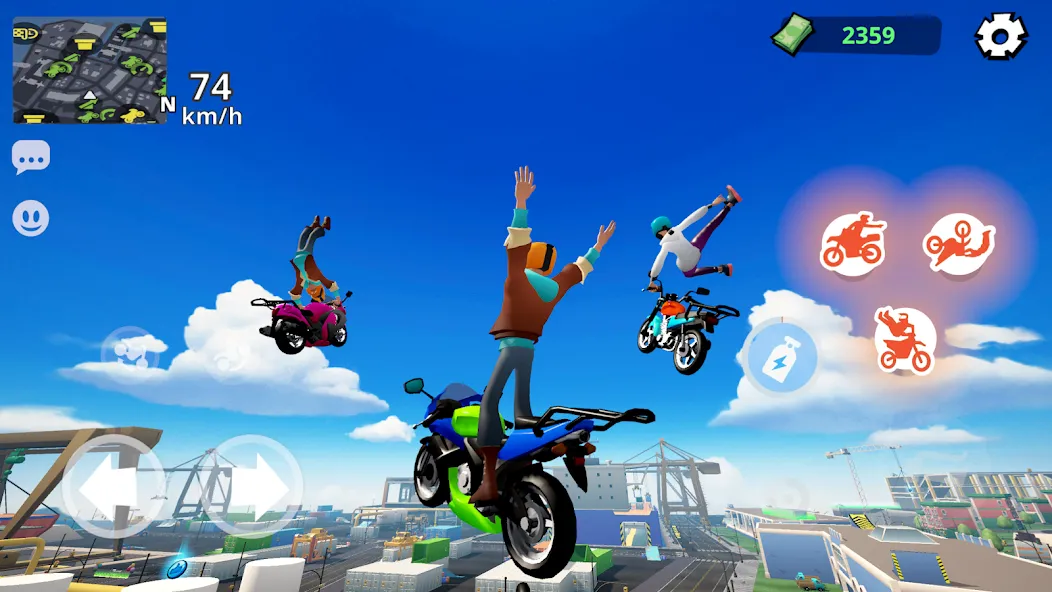 Moto City: Mad Bike Delivery (Мото Сити) [МОД: Деньги, Монеты и Меню MOD] Screenshot 5