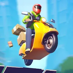 Скачать Moto City: Mad Bike Delivery (Мото Сити) [МОД: Деньги, Монеты и Меню MOD] | Взлом Moto City: Mad Bike Delivery на Андроид