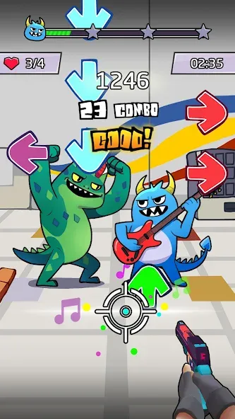 Beat Shooter Night: Rap Battle (ФНФ Фанк) [МОД: Деньги, Монеты и Меню MOD] Screenshot 1