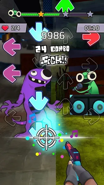 Beat Shooter Night: Rap Battle (ФНФ Фанк) [МОД: Деньги, Монеты и Меню MOD] Screenshot 3