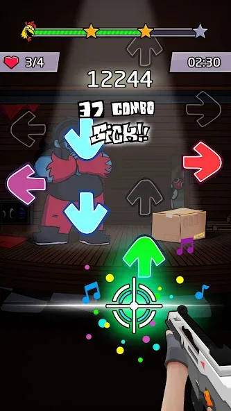 Beat Shooter Night: Rap Battle (ФНФ Фанк) [МОД: Деньги, Монеты и Меню MOD] Screenshot 4