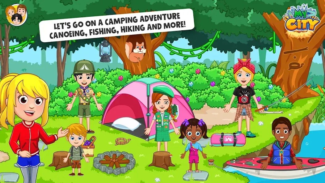 My City : Wildlife Camping (Мой город) [МОД: Много денег, Монет и Все открыто] Screenshot 1