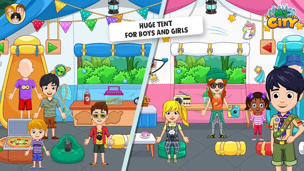 My City : Wildlife Camping (Мой город) [МОД: Много денег, Монет и Все открыто] Screenshot 3