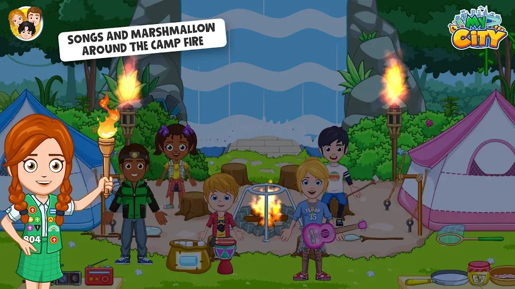 My City : Wildlife Camping (Мой город) [МОД: Много денег, Монет и Все открыто] Screenshot 4