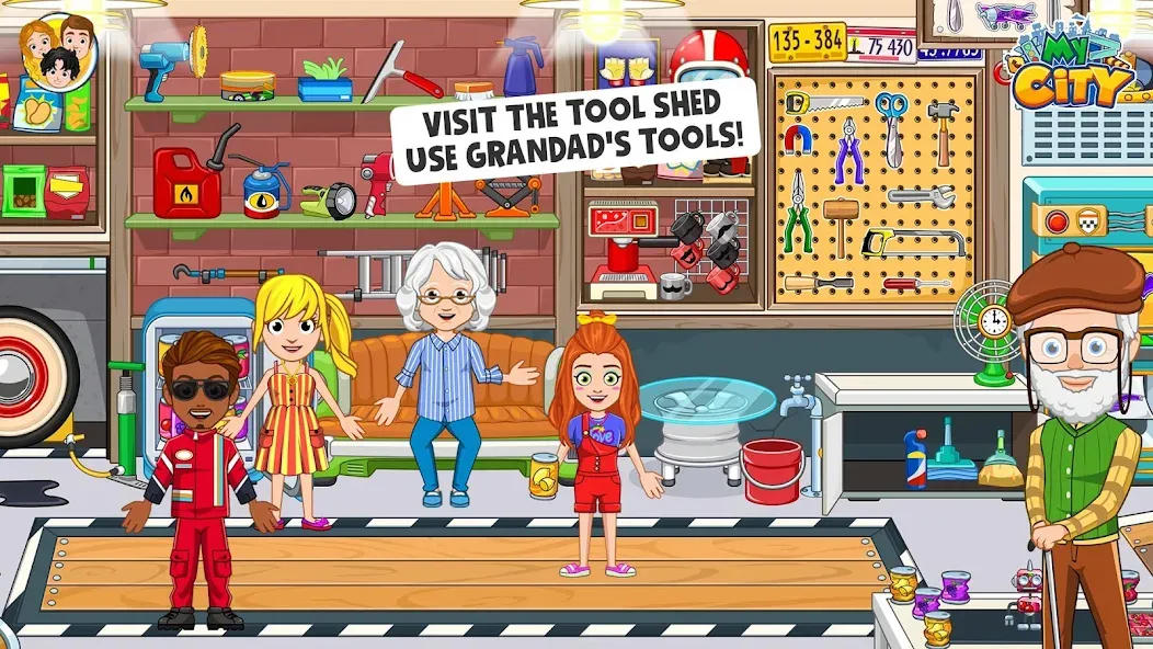 My City : Grandparents Home (Мой город) [МОД: Деньги, Монеты и Меню MOD] Screenshot 3