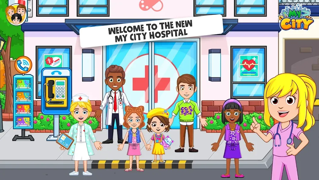 My City : Hospital (Мой город) [МОД: Деньги, Монеты и Меню MOD] Screenshot 1