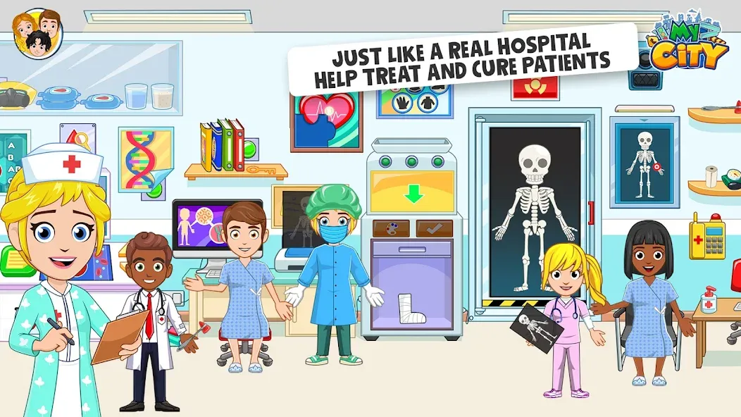 My City : Hospital (Мой город) [МОД: Деньги, Монеты и Меню MOD] Screenshot 2