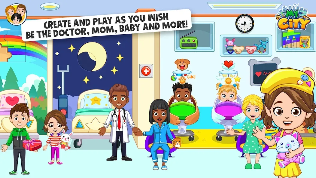 My City : Hospital (Мой город) [МОД: Деньги, Монеты и Меню MOD] Screenshot 3