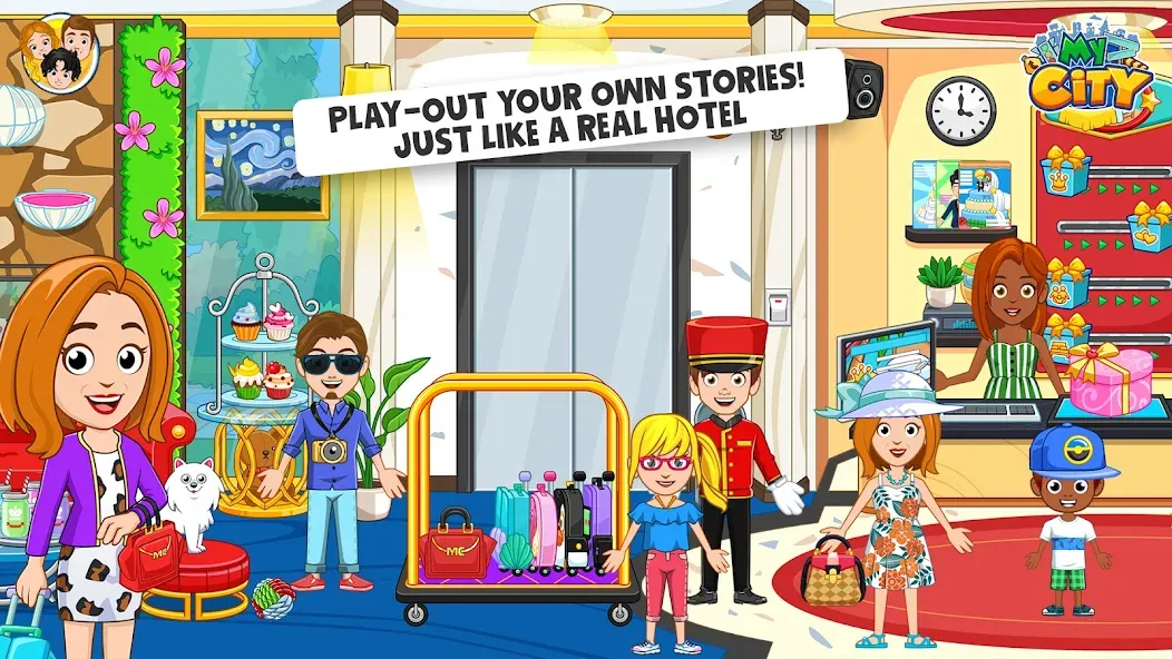 My City : Hotel (Мой Город) [МОД: Много денег, Монет и Все открыто] Screenshot 2