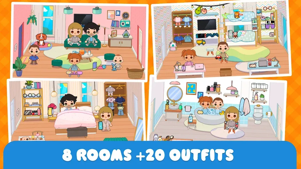 Minni Family Home - Play House (Минни Семейный дом) [МОД: Бесконечные деньги, Монеты и Мега MOD] Screenshot 1