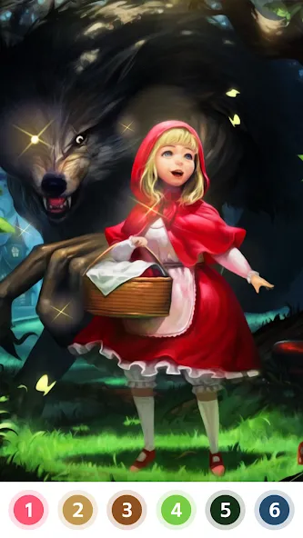 Myth & Fairy Color by Number [МОД: Все открыто, Дополнительные деньги и Меню MOD] Screenshot 1