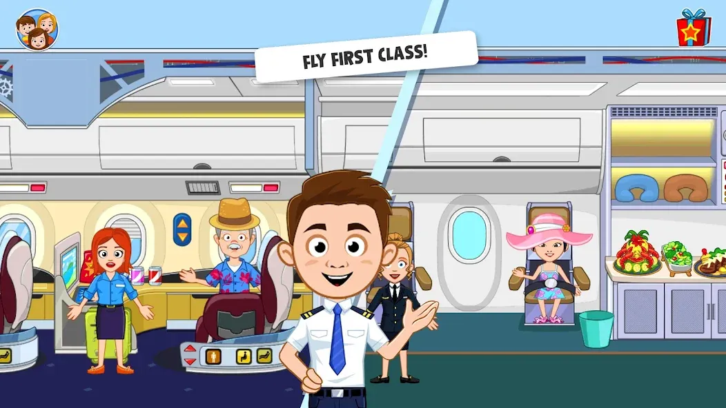 My Town Airport games for kids (Май Таун) [МОД: Много денег, Монет и Все открыто] Screenshot 2