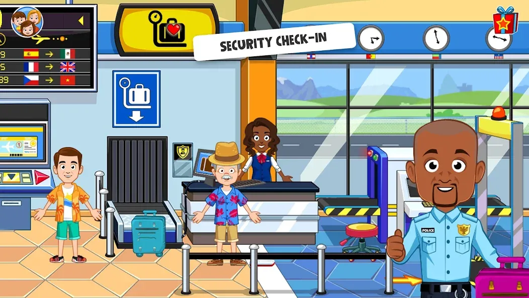 My Town Airport games for kids (Май Таун) [МОД: Много денег, Монет и Все открыто] Screenshot 3