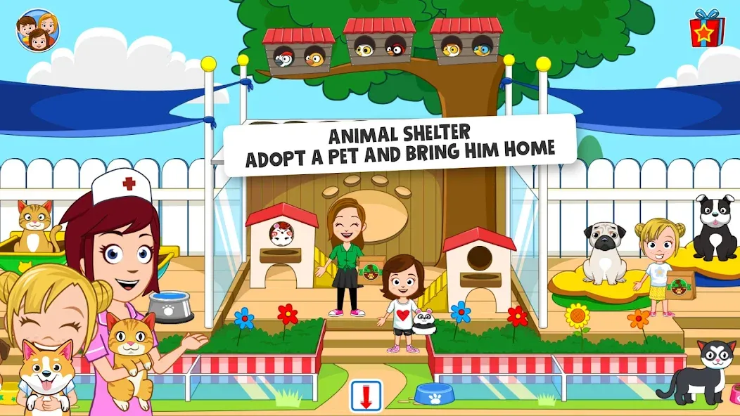 My Town: Pet games & Animals (Май Таун) [МОД: Все открыто, Дополнительные деньги и Меню MOD] Screenshot 4