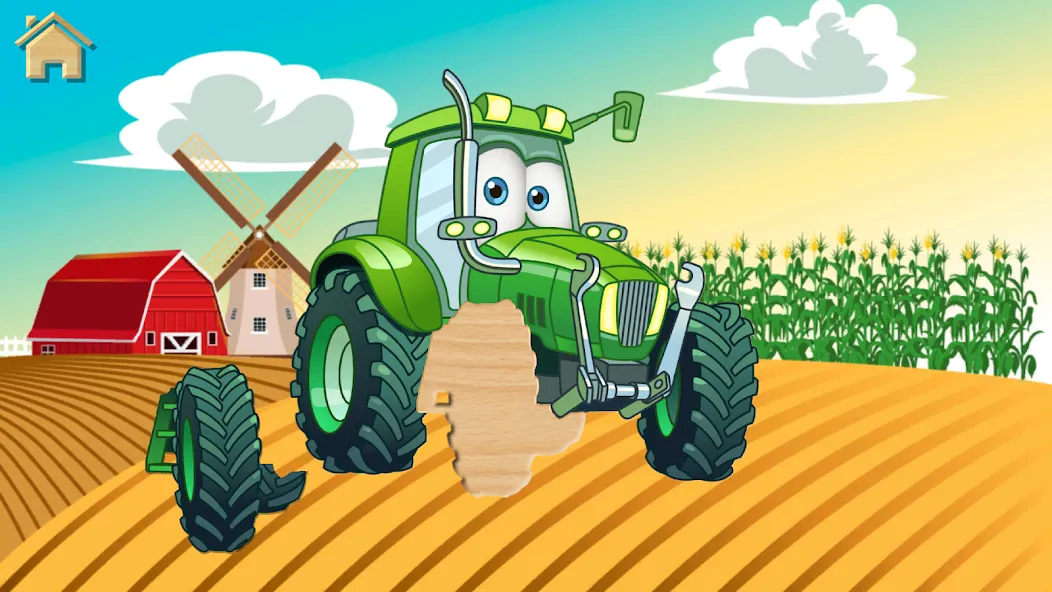 Car Puzzles for Toddlers [МОД: Деньги, Монеты и Меню MOD] Screenshot 1