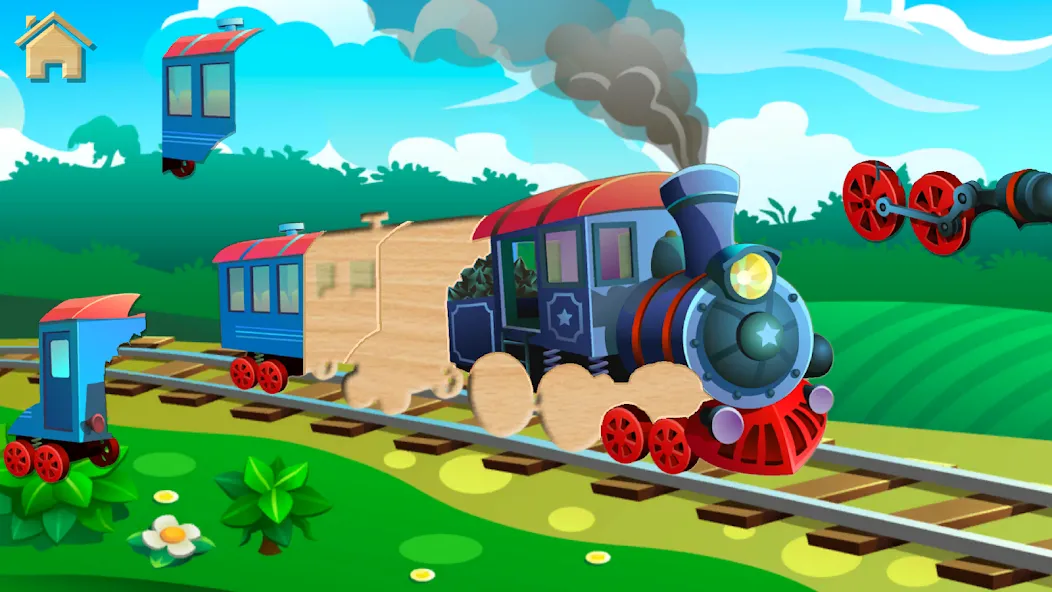 Car Puzzles for Toddlers [МОД: Деньги, Монеты и Меню MOD] Screenshot 5