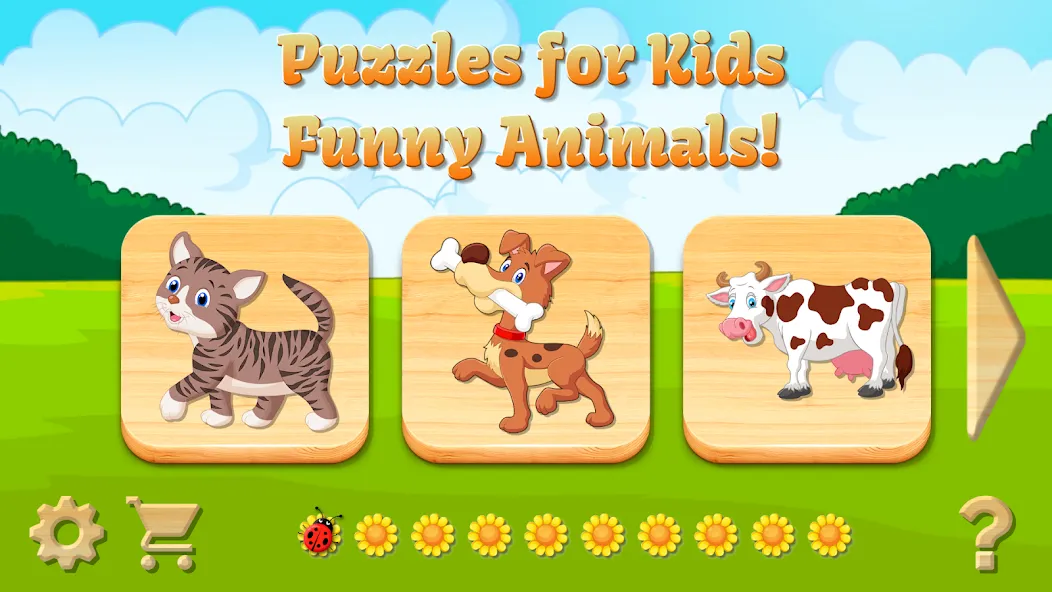 Baby Puzzles for Kids [МОД: Меню, Бесконечные монеты и Открытые уровни] Screenshot 1