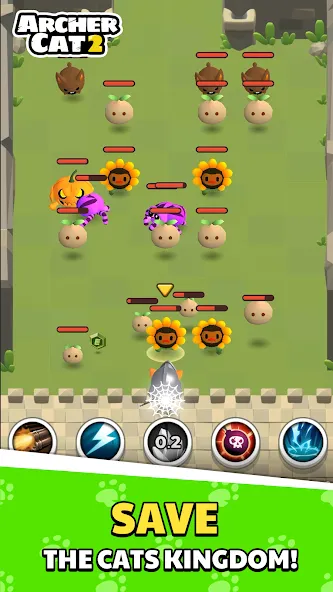 Archer Cat 2 (Арчер Кэт 2) [МОД: Все открыто, Дополнительные деньги и Меню MOD] Screenshot 1