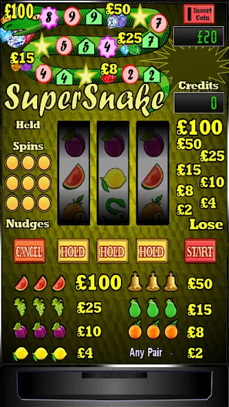 Super Snake Slot Machine [МОД: Меню, Бесконечные монеты и Открытые уровни] Screenshot 1