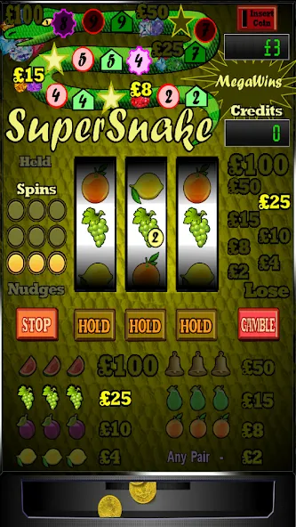 Super Snake Slot Machine [МОД: Меню, Бесконечные монеты и Открытые уровни] Screenshot 2