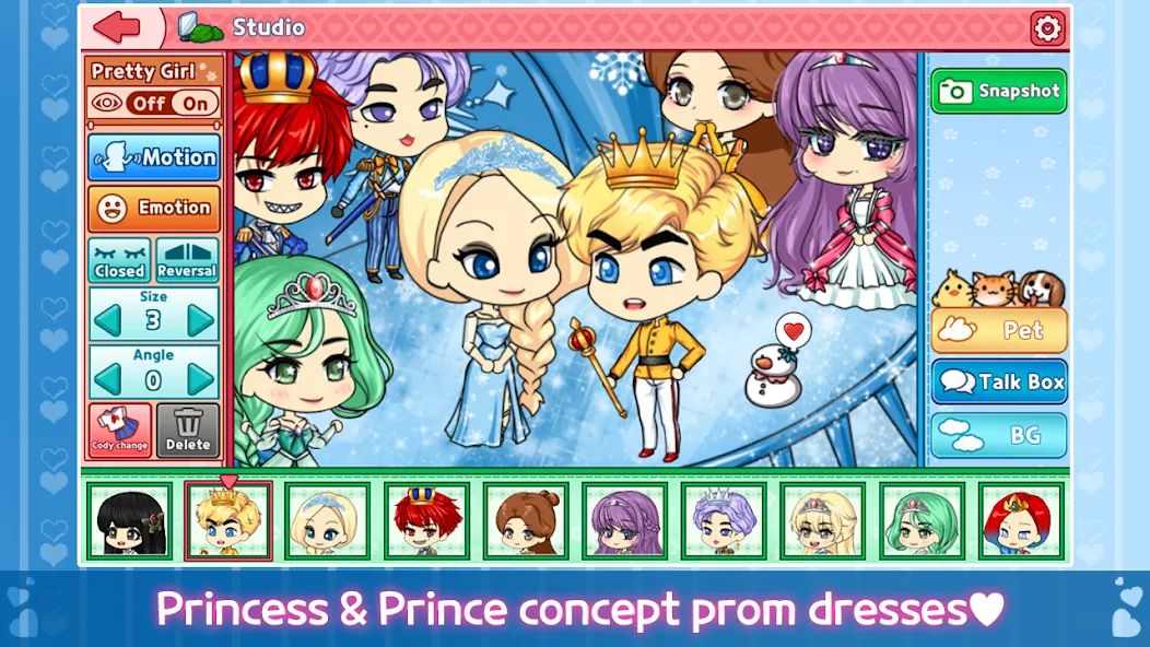 My Prettygirl Story : Dress Up (Мой Притигерл Стори) [МОД: Бесконечные деньги, Монеты и Мега MOD] Screenshot 2