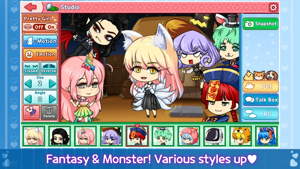 My Prettygirl Story : Dress Up (Мой Притигерл Стори) [МОД: Бесконечные деньги, Монеты и Мега MOD] Screenshot 3