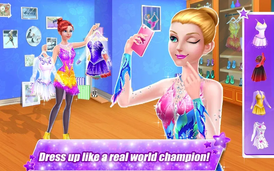Ice Skating Superstar - Perfec [МОД: Много денег, Монет и Все открыто] Screenshot 2