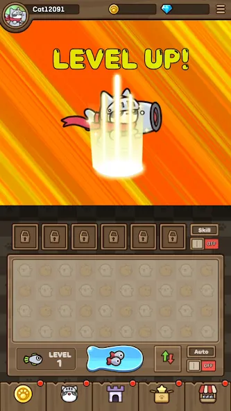 Cat Hero : Idle RPG (Кэт Хиро) [МОД: Все открыто, Дополнительные деньги и Меню MOD] Screenshot 2