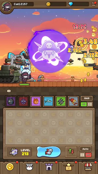 Cat Hero : Idle RPG (Кэт Хиро) [МОД: Все открыто, Дополнительные деньги и Меню MOD] Screenshot 3