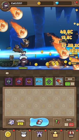 Cat Hero : Idle RPG (Кэт Хиро) [МОД: Все открыто, Дополнительные деньги и Меню MOD] Screenshot 4