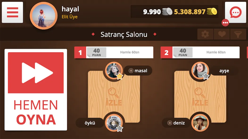 Satranç Online [МОД: Бесконечные деньги, Монеты и Мега MOD] Screenshot 4