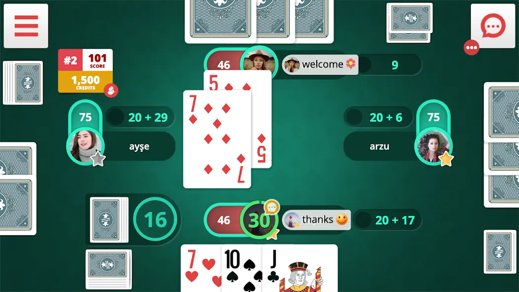Pisti Online [МОД: Все открыто, Дополнительные деньги и Меню MOD] Screenshot 2