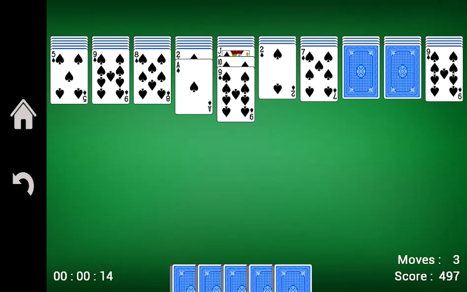 Spider Solitaire [МОД: Много денег, Монет и Все открыто] Screenshot 3