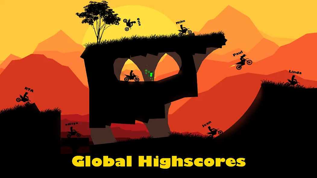 Sunset Bike Racer - Motocross (Сансет Байк Рейсер) [МОД: Много денег, Монет и Все открыто] Screenshot 2