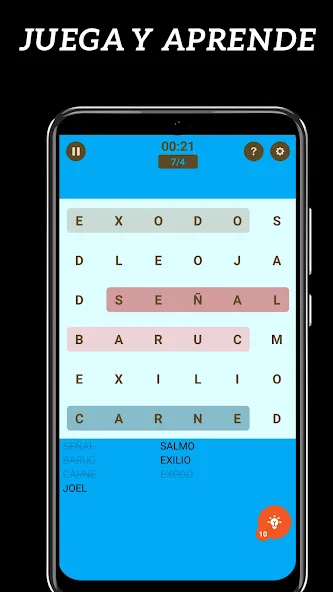 Sopa de Letras de la Bíblia [МОД: Меню, Бесконечные монеты и Открытые уровни] Screenshot 5