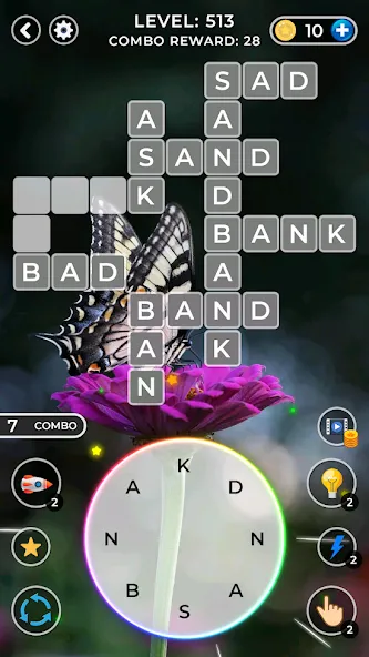 WOW4:Word Connect Offline Word (ВАУ 4) [МОД: Много монет, Открытые уровни и Мега MOD] Screenshot 2