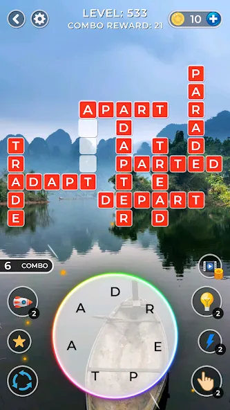 WOW4:Word Connect Offline Word (ВАУ 4) [МОД: Много монет, Открытые уровни и Мега MOD] Screenshot 4