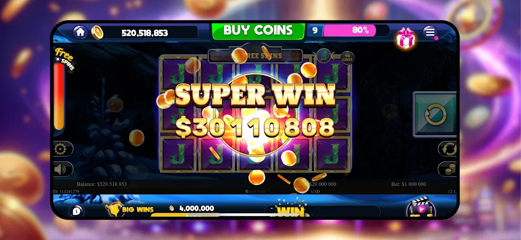 Majestic Slots: Slot Machine [МОД: Бесконечные деньги, Монеты и Мега MOD] Screenshot 1