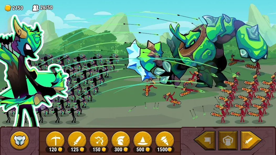 Stick of Thrones (Стикмен война) [МОД: Деньги, Монеты и Меню MOD] Screenshot 1