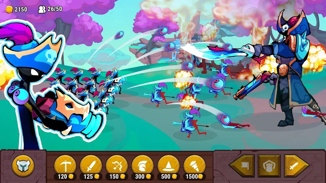 Stick of Thrones (Стикмен война) [МОД: Деньги, Монеты и Меню MOD] Screenshot 3