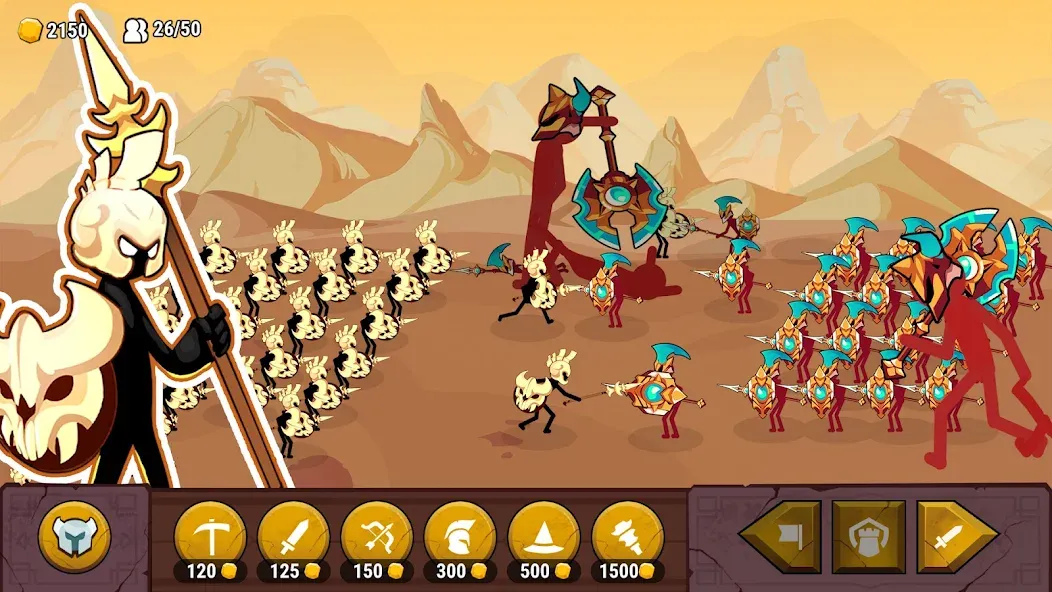 Stick of Thrones (Стикмен война) [МОД: Деньги, Монеты и Меню MOD] Screenshot 4