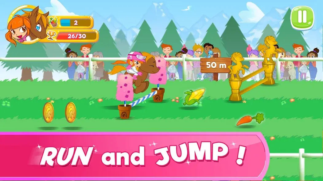 Pony Run : Magic Trails (Пони Ран) [МОД: Все открыто, Дополнительные деньги и Меню MOD] Screenshot 1