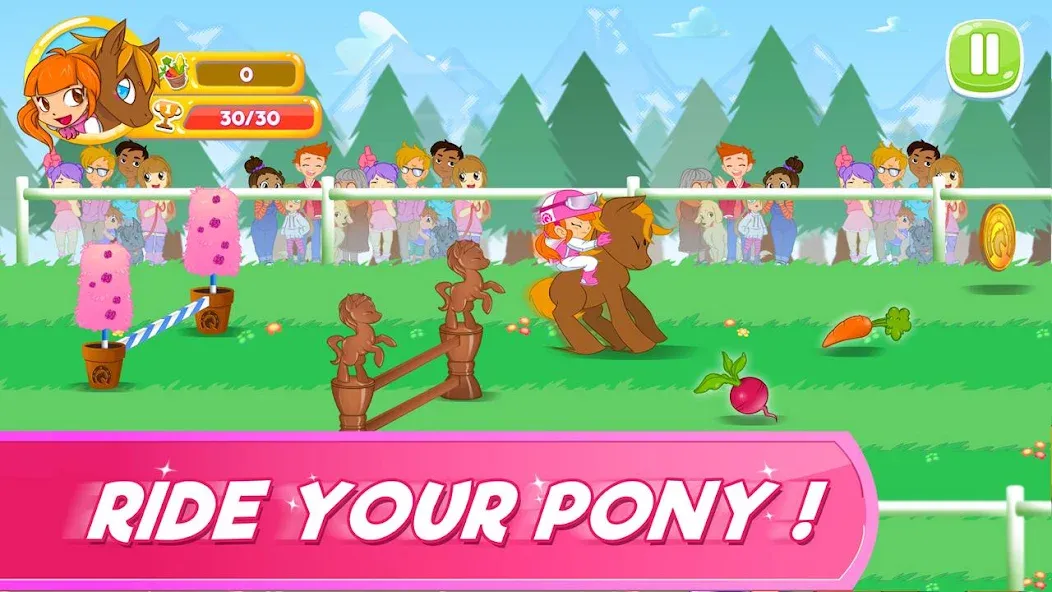 Pony Run : Magic Trails (Пони Ран) [МОД: Все открыто, Дополнительные деньги и Меню MOD] Screenshot 2