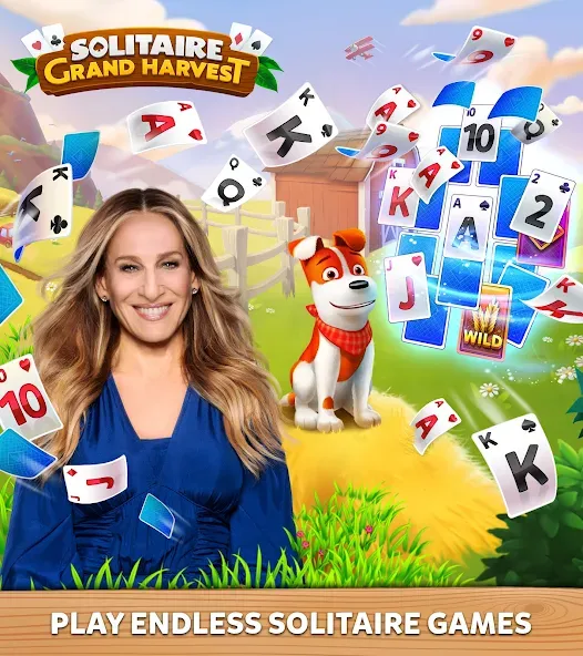Solitaire Grand Harvest (Солитер Гранд Харвест) [МОД: Все открыто, Дополнительные деньги и Меню MOD] Screenshot 1