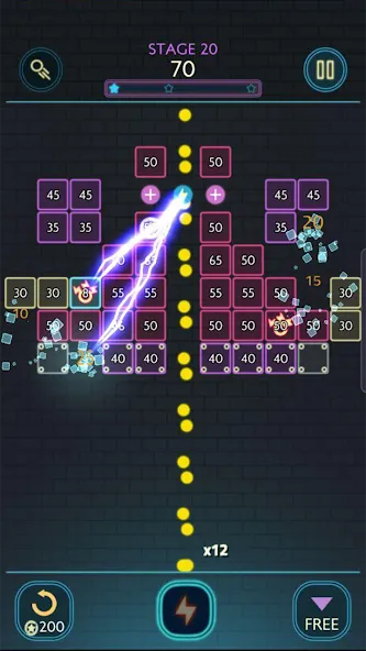 Neon bricks [МОД: Деньги, Монеты и Меню MOD] Screenshot 2