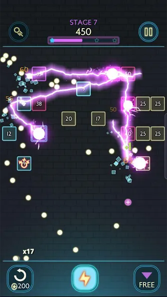 Neon bricks [МОД: Деньги, Монеты и Меню MOD] Screenshot 4