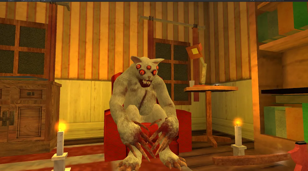 Cat Fred Evil Pet. Horror game [МОД: Много монет, Открытые уровни и Мега MOD] Screenshot 4